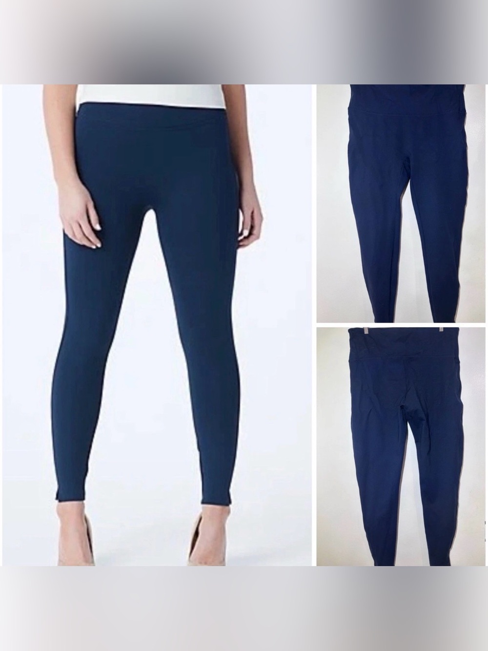 Spanx Booty Boost Active Capri - Cropped Navy Blue Leggings Size Plus 2X Tall